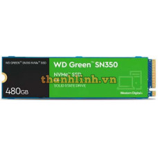 Ổ cứng WDS480G2G0C WD GREEN SSD 480GB / SN350 NVMe / M.2-2280 / PCIe Gen3x4, 8 Gb/s